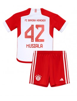 Bayern Munich Jamal Musiala #42 Replika Hemmakläder Barn 2023-24 Kortärmad (+ byxor)